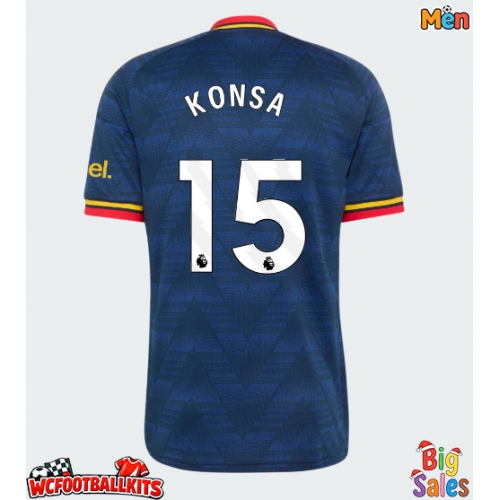 Arsenal Ezri Konsa #15 Replica Away Stadium Shirt 2026-27 Short Sleeve